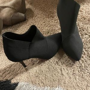 Black ankle booties